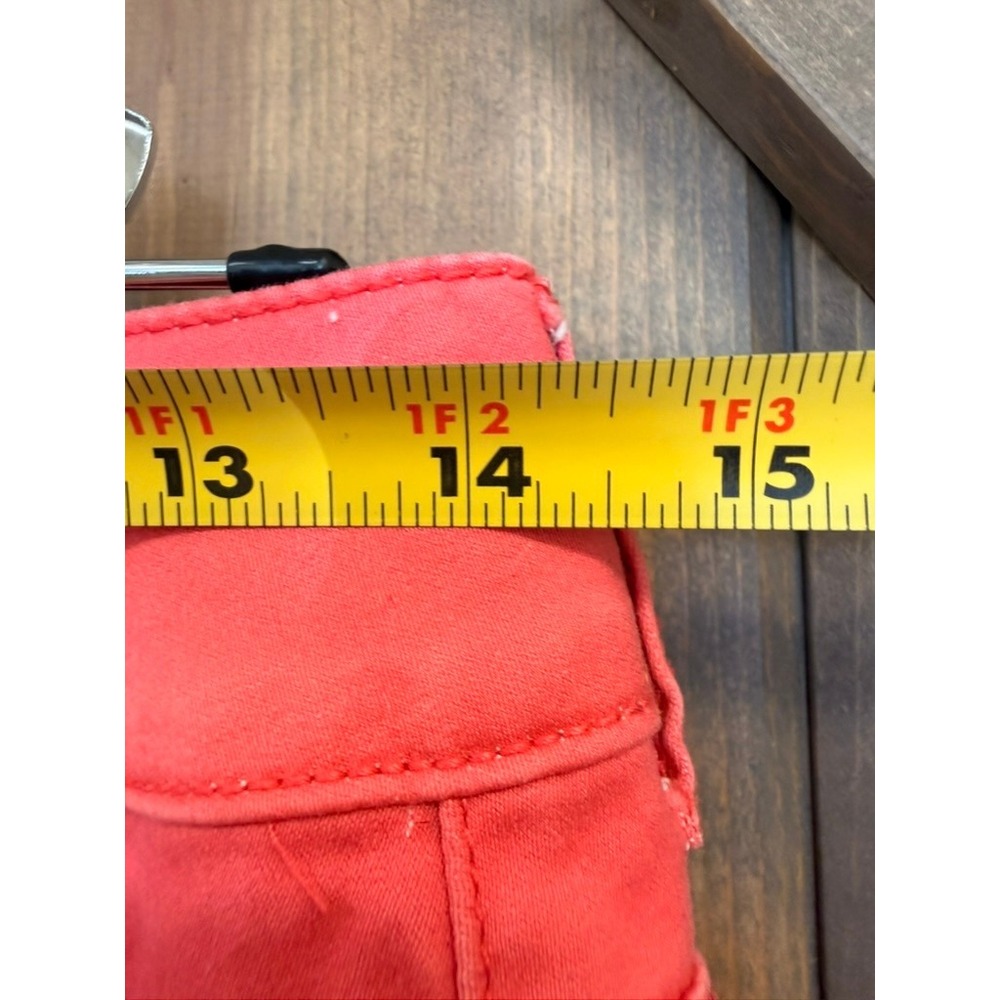 Maurices Skinny Pants Women S-R Coral Good Stretch Casual Mid Rise Slim - Picture 3 of 5